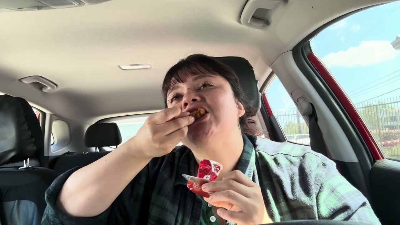 Chicken Tenders, Spicy Deluxe with Fries #asmrvideo #asmr #asmrfood #asmreating #eating 