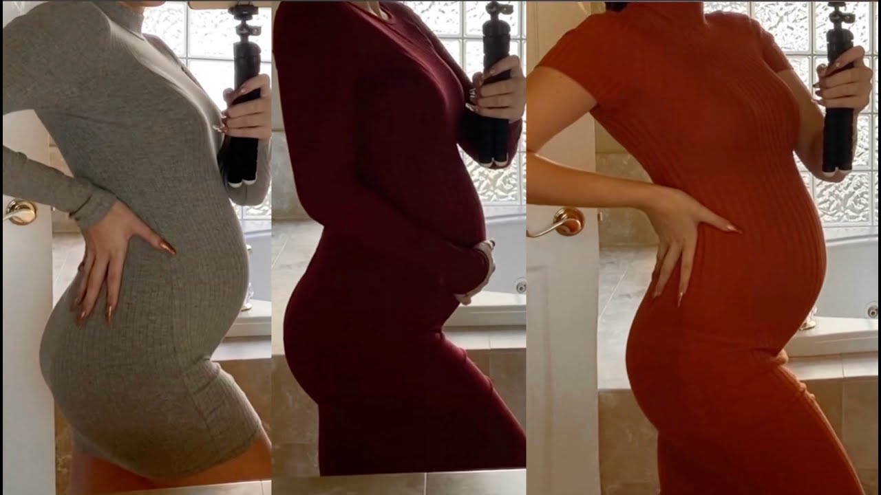 How to be a baddie while pregnant - Fall try on haul