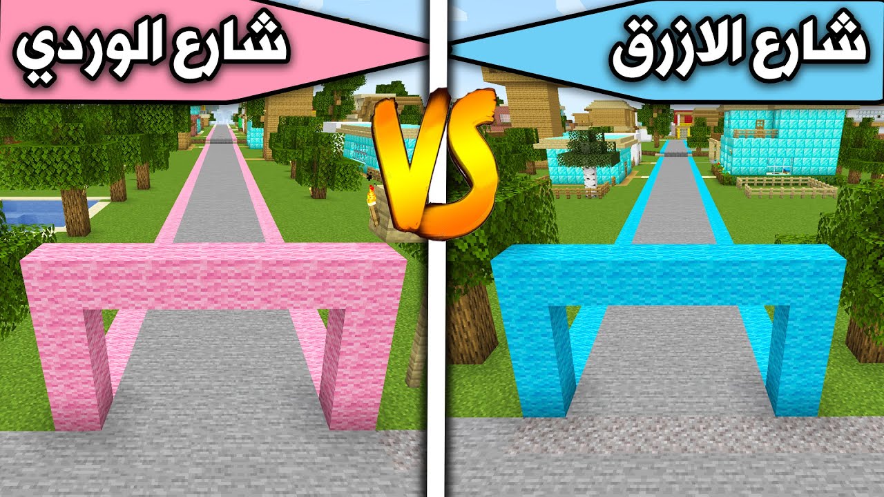 فلم ماين كرافت : شارع الازرق وشارع الوردي MineCraft Movie