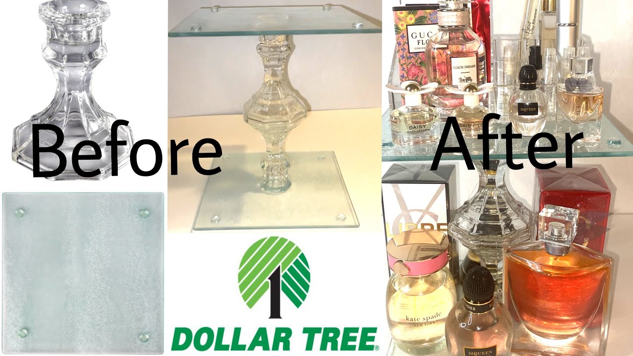 $5 Dollar Tree DIY Perfume/Makeup Stand | Only 4 Items | High Quality & Durable for Your Vanity