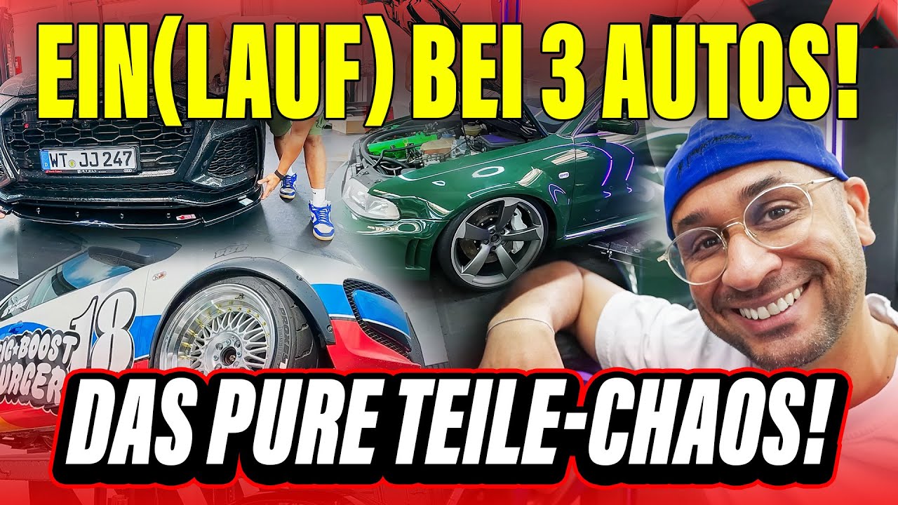 JP Performance - Ein(lauf) bei 3 Autos! Das pure Teile-Chaos!