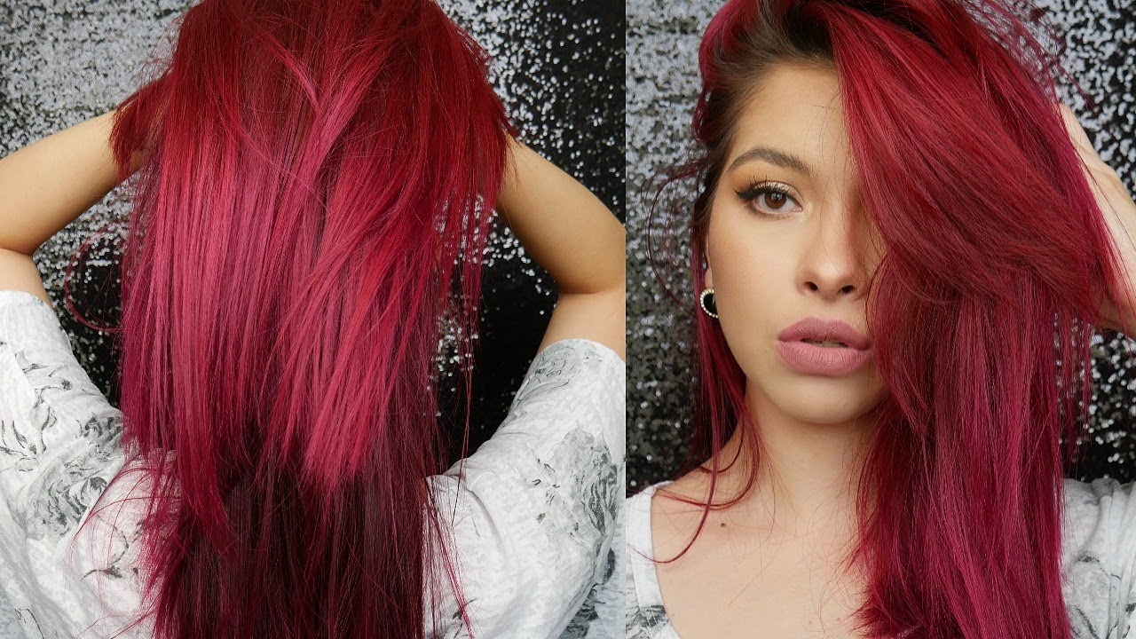 How I Maintain My Magenta/Burgundy Red Hair & Keep It Healthy