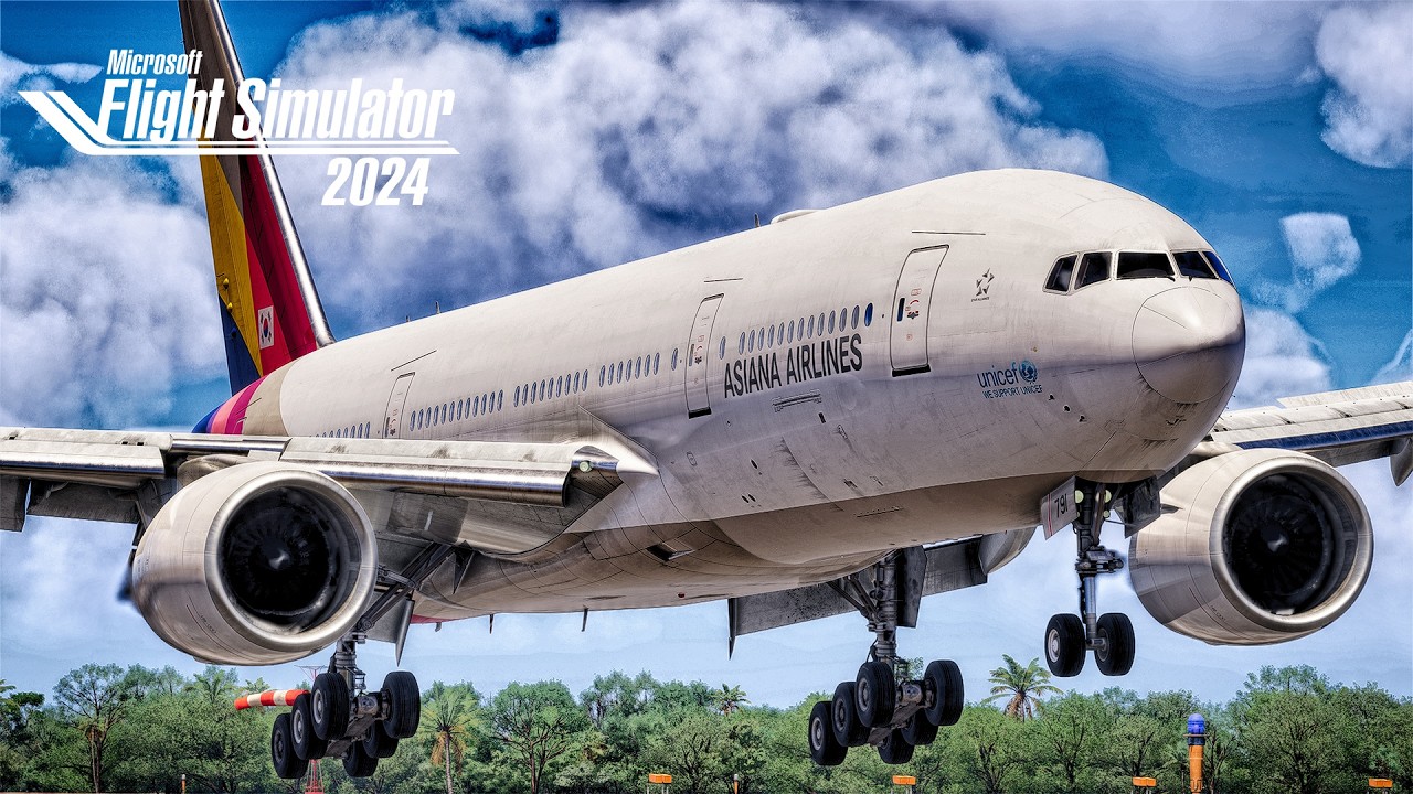 Taipei to Honolulu via Seoul | Asiana A350 + B777 | MSFS 2024 Full Flight