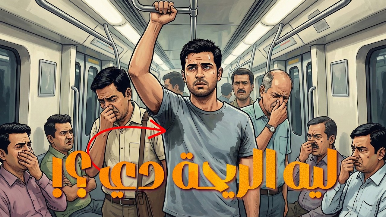 ليه ريحة العرق اللي تحت الباط 