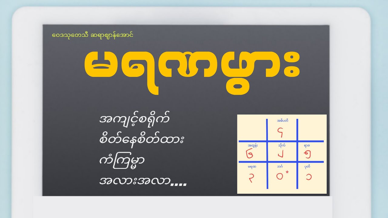 မရဏဖွားအကြောင်း အသေးစိတ်ဟောပြောချက်