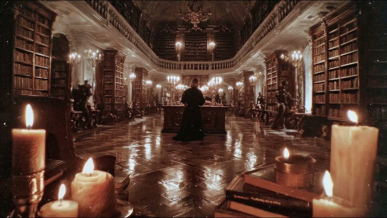 you discover mysterious manuscripts in a forgotten archive (classical + rain)