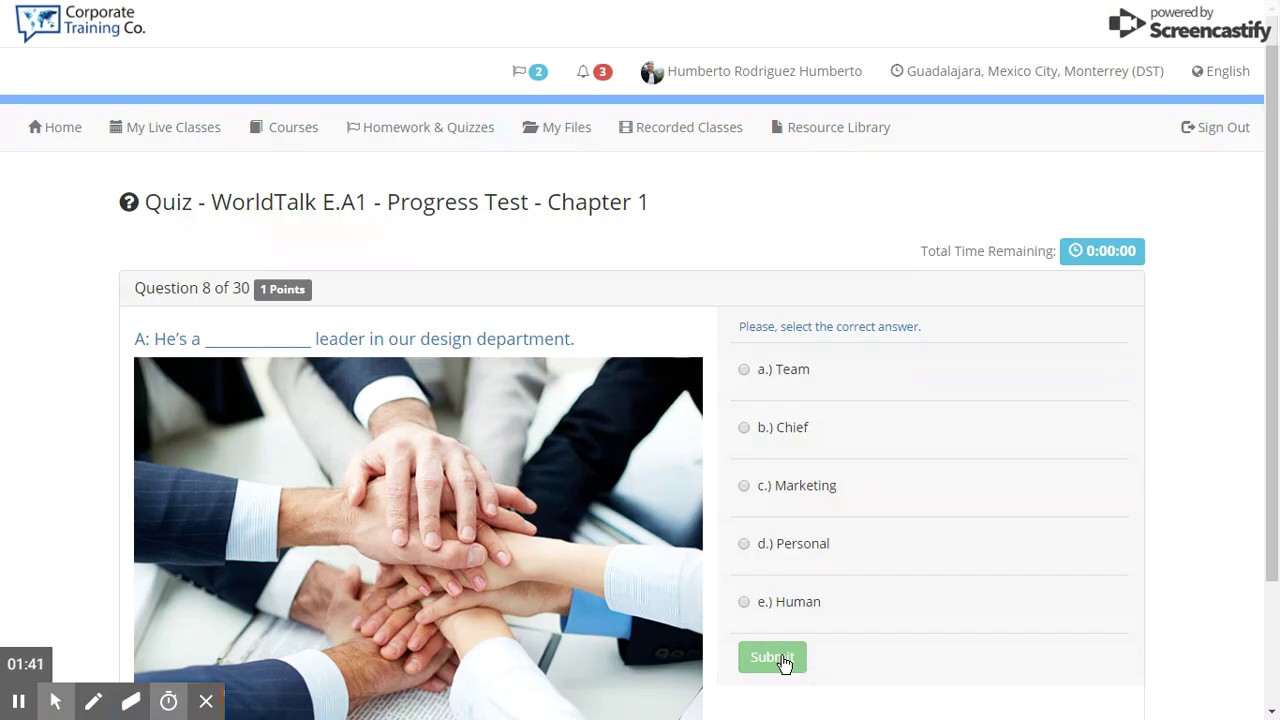 E-Learning Suite Platform Learning - Video Course, Online quizzes and E-Activities