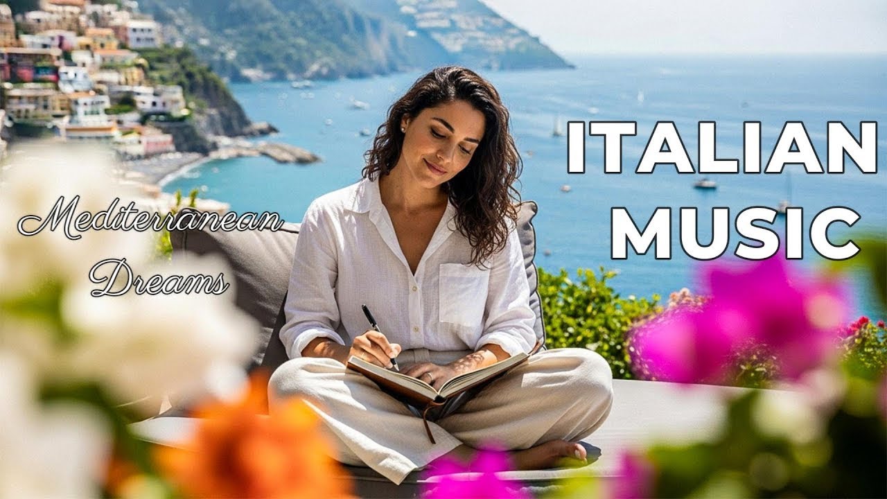 Italian Vibes & Mediterranean Music 🎶 6+ Hours Scenic Amalfi Coast for Relax, Focus & Work