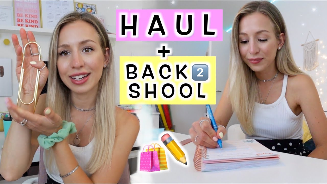 Plan mit mir meine BACK TO SCHOOL VIDEOWOCHE!✏️ Behind the scenes + Schreibwaren Haul - Cali Kessy