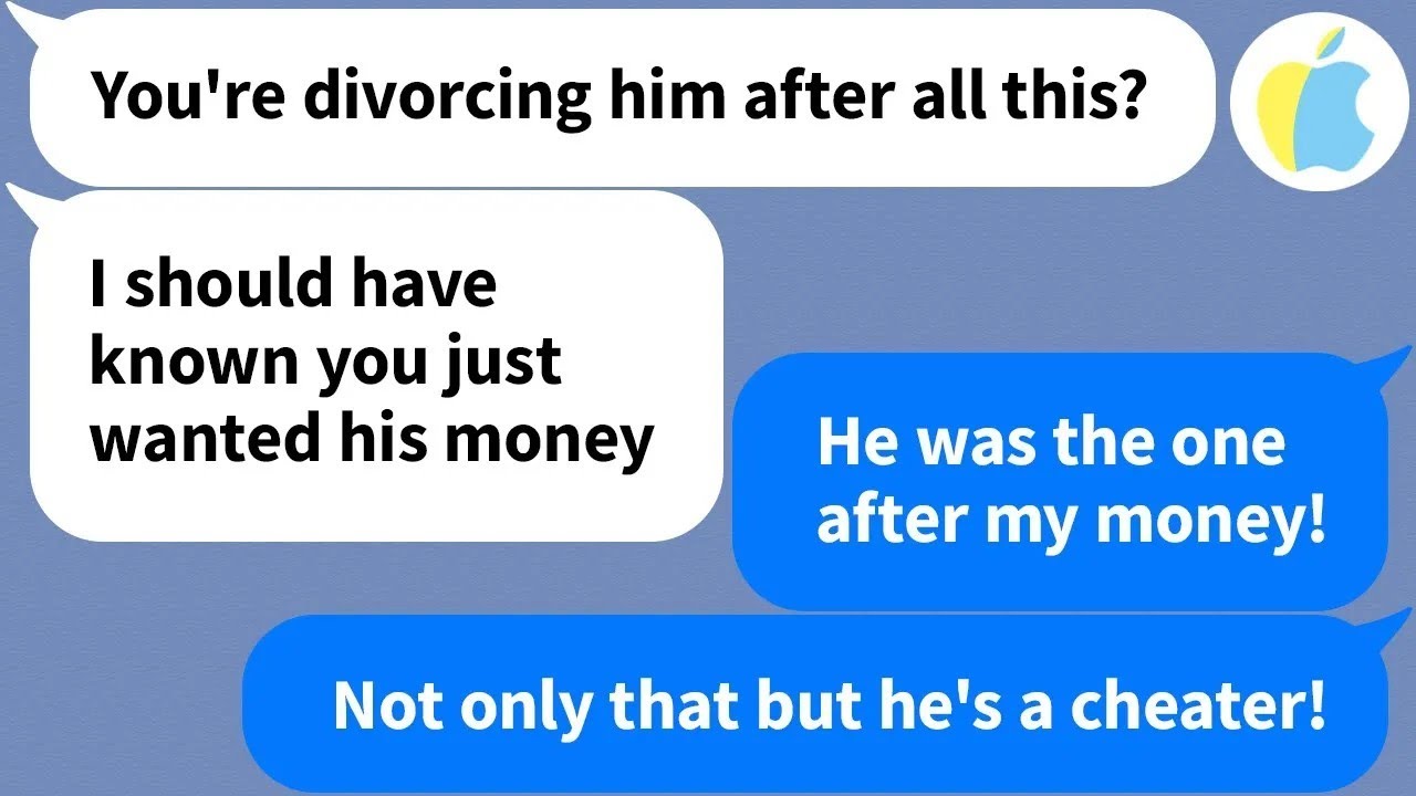 【Apple】My son's wife tries to leave him the minute he pays off her debt, so I asked her why...