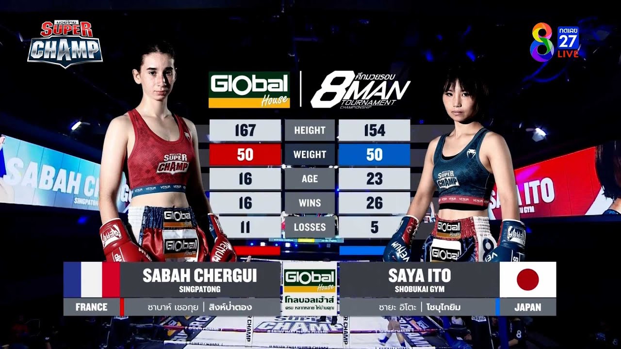 Muay Thai Super Champ | คู่ที่ 7 ซาบาห์ เชอกุย VS ซายะ อิโตะ | 30/10/65