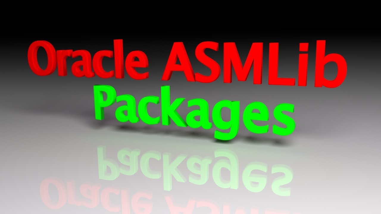 Oracle 12c ASMLib Packages