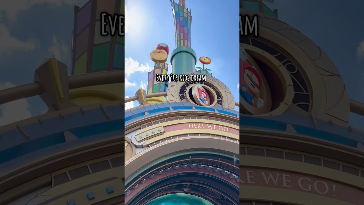 Super Nintendo world is a 90s kids dream 😍🍄