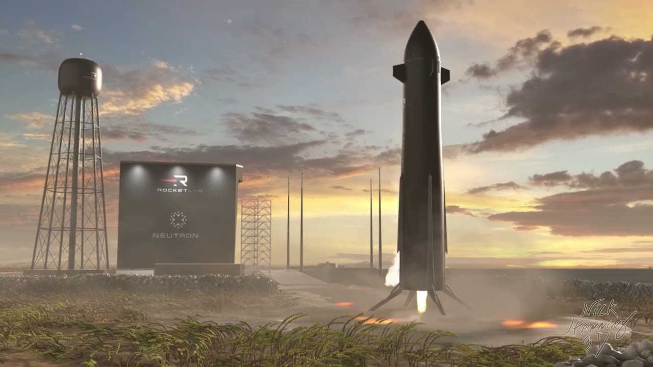 Rocket Lab Neutron Mission Animation ; 
