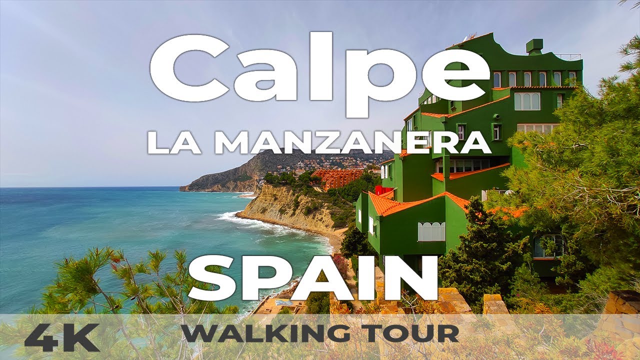 Calpe Spain 🇪🇸 Walking Tour Manzanera 4K