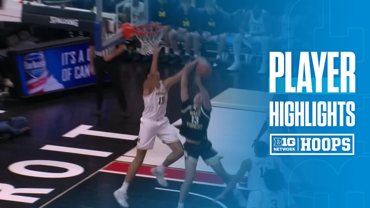 Aday Mara Highlights vs. Wake Forest | Michigan Basketball | 11/11/2025