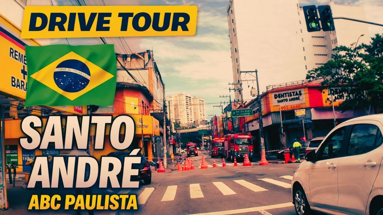 Driving Tour Santo André Passeio de Carro pelas Ruas  da Cidade 4K