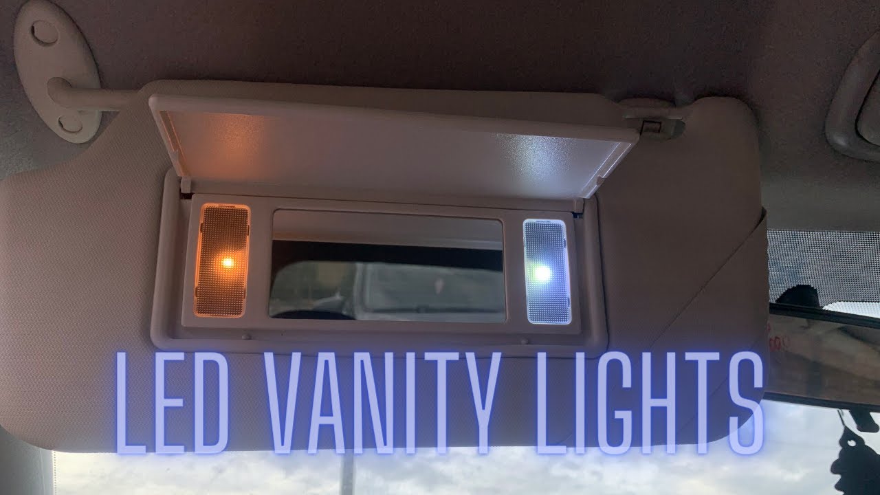 MK6 Fiesta ST150- Converting My Vanity Light Sun Visors From A MK3 Focus To LED's