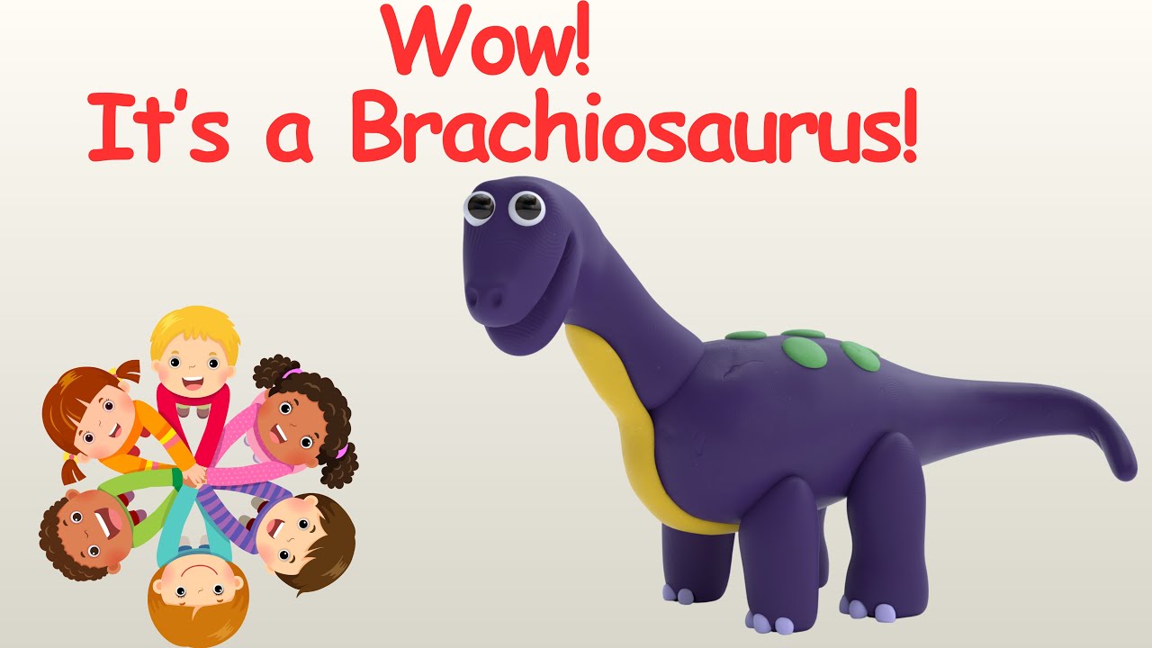 How to Sculpt a Brachiosaurus from Clay | Fun Dinosaur Craft for Kids