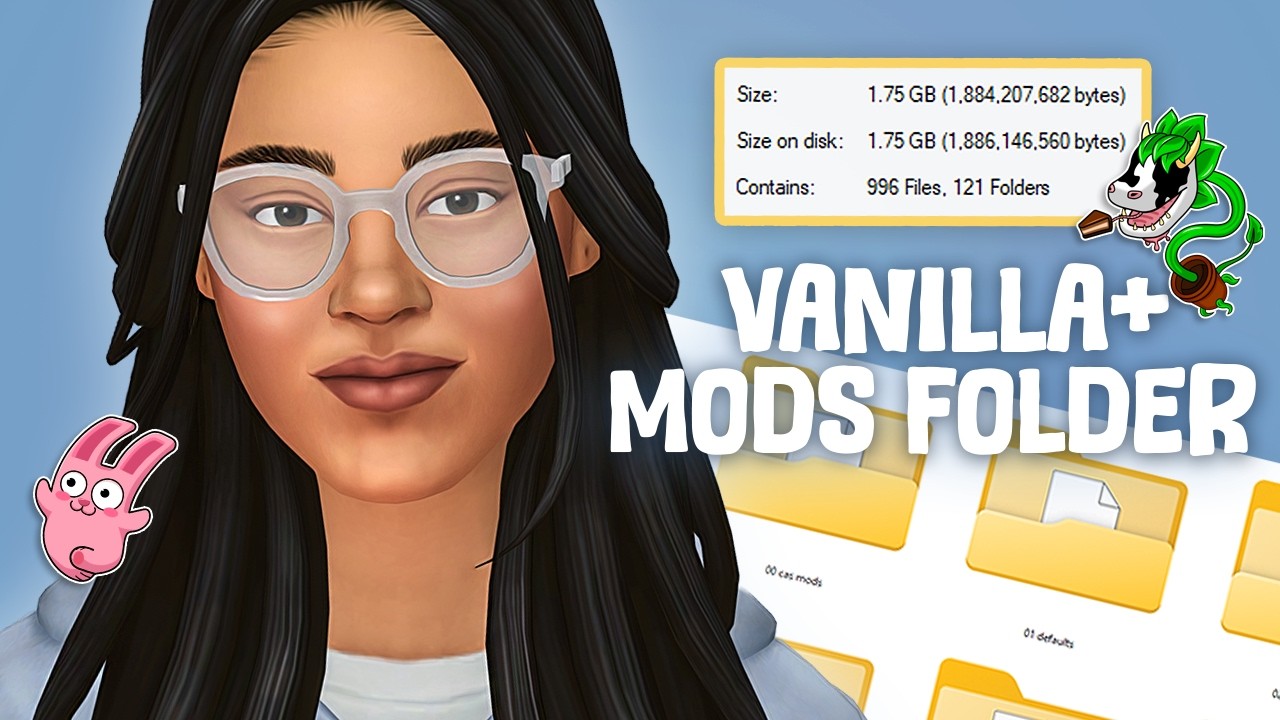 My vanilla+ minimal mods folder for The Sims 4