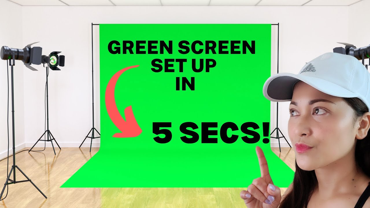 WIDE Raubay Collapsible Green Screen Review | EASY Set - up!