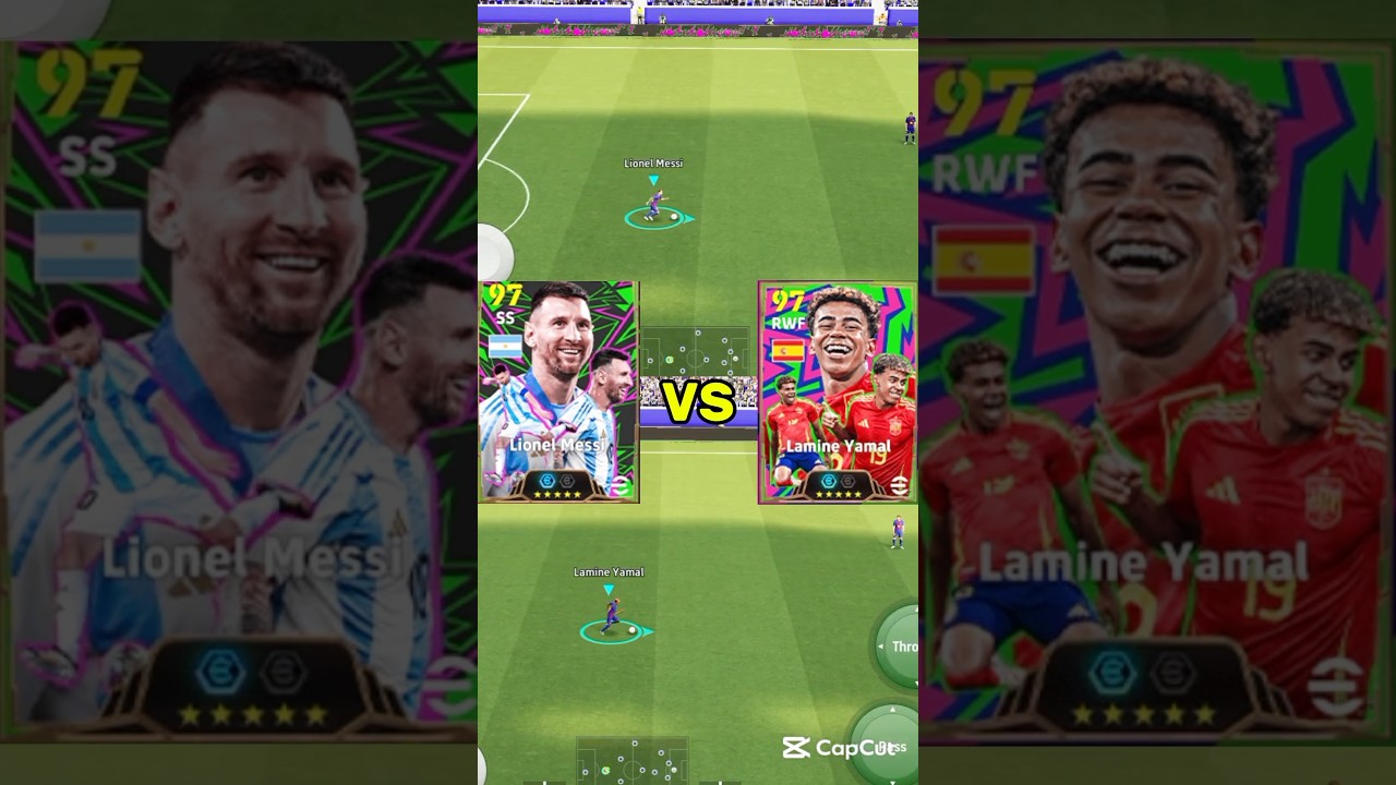 Lionel Messi 🆚 Lamine Yamal new update best card #efootball #2025 #efootball #pes #efootball #2024