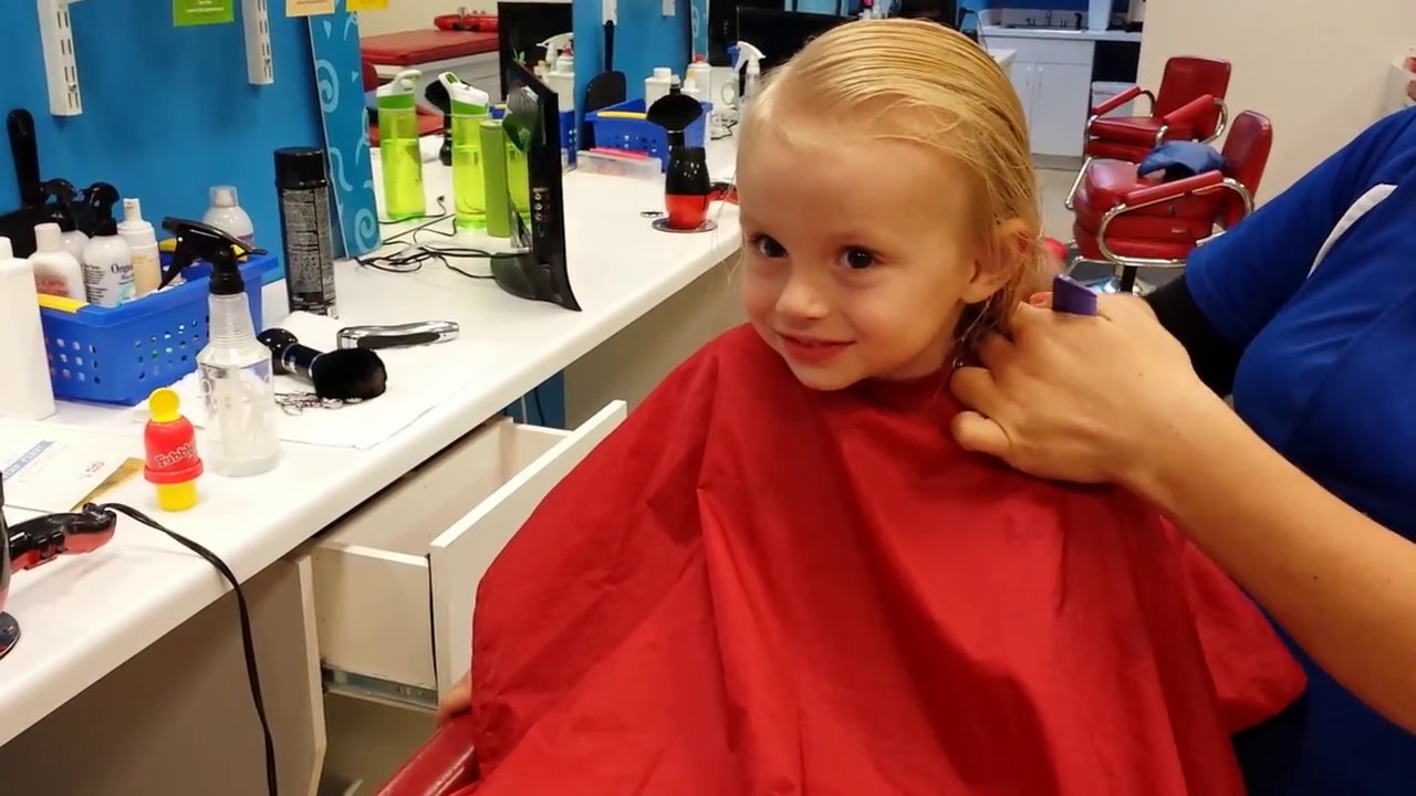 My first haircut Addie mae