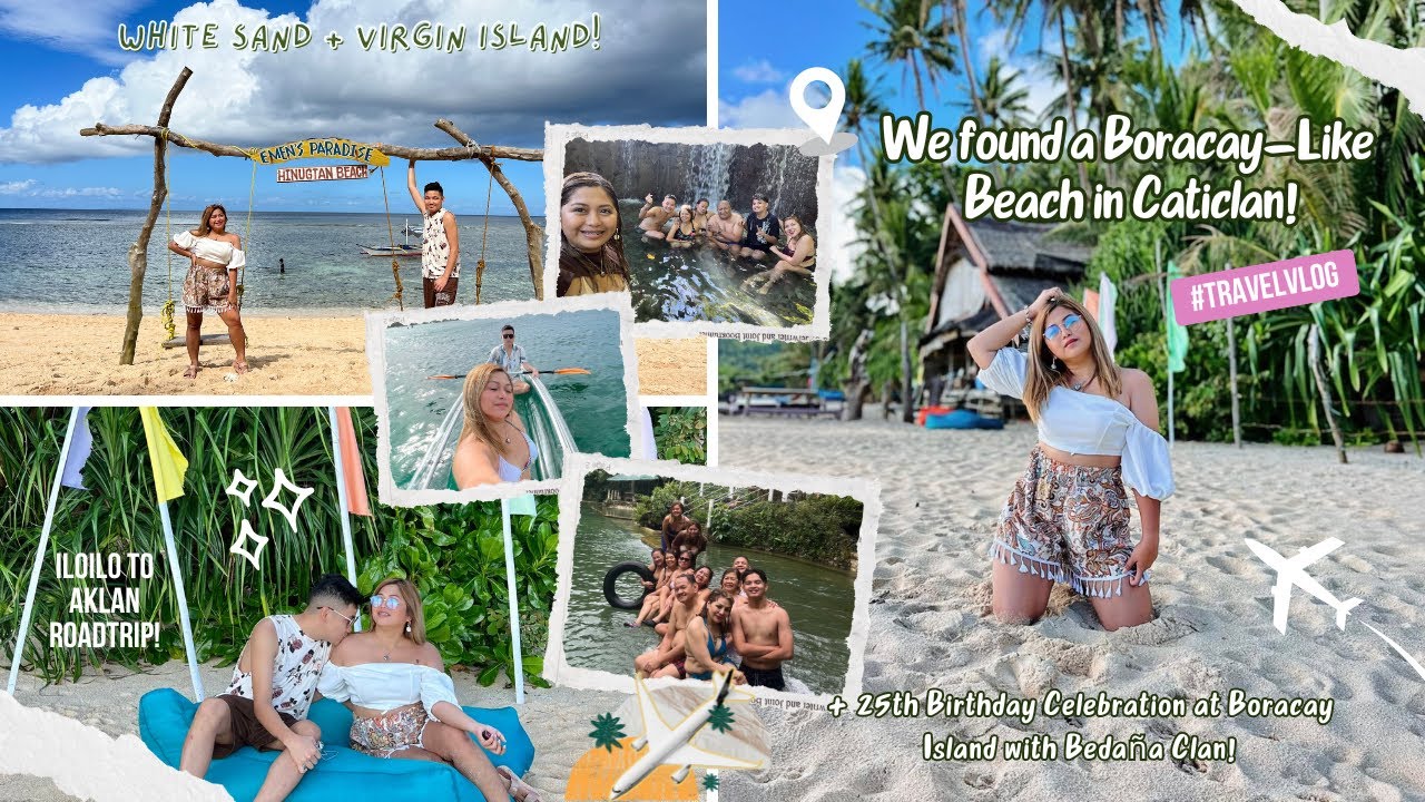 Aklan’s Best-Kept Paradise 🌊✨ | Hinugtan White Sand Beach + Hurom-Hurom Cold Spring near Boracay! 🇵🇭