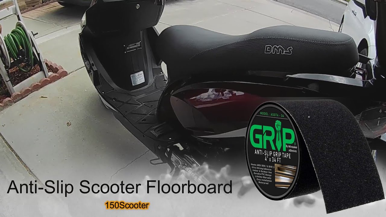 Install Anti-Slip Grip Tape to Your Scooter GY6 Floorboard | 150Scooter