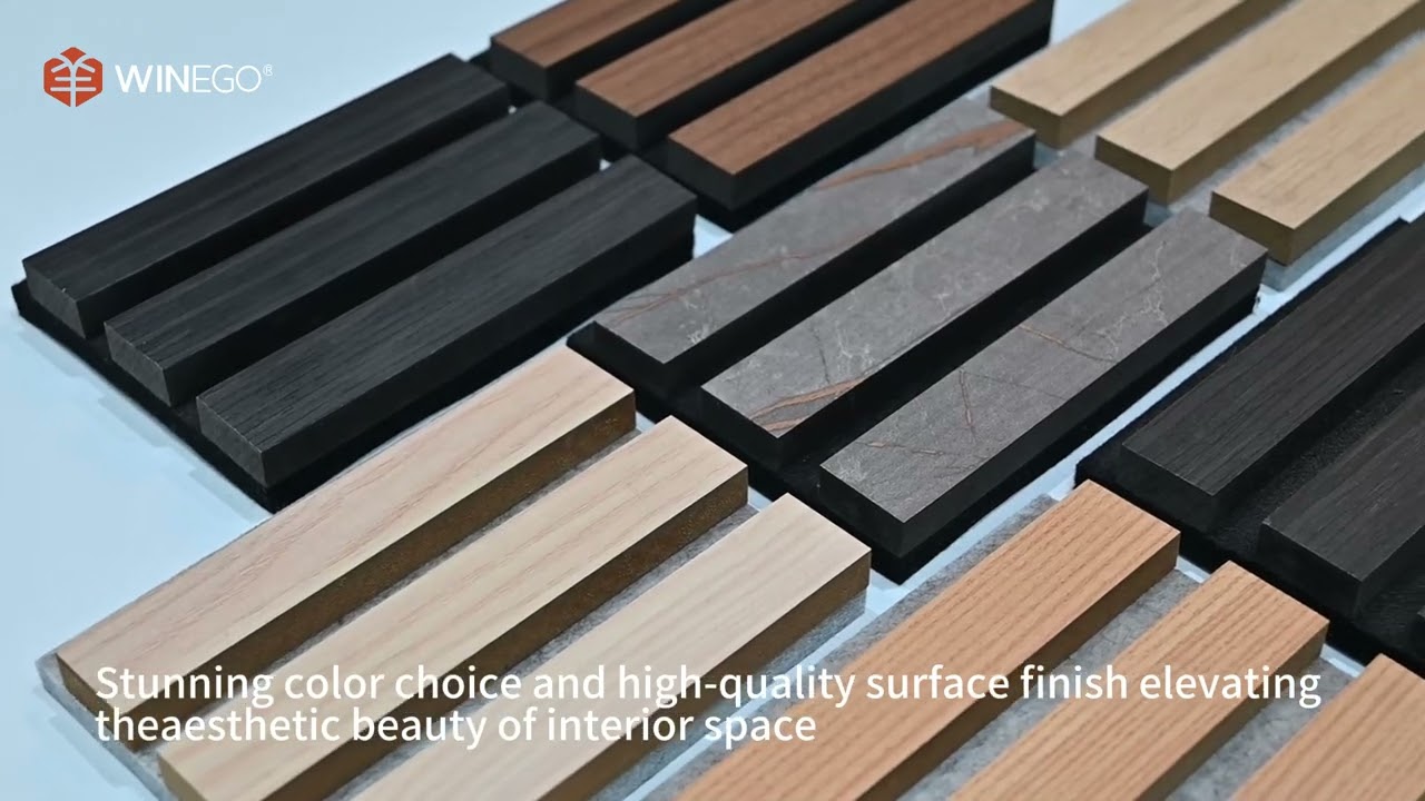 Ceiling Wall Slatted Acoustic Wood Panels