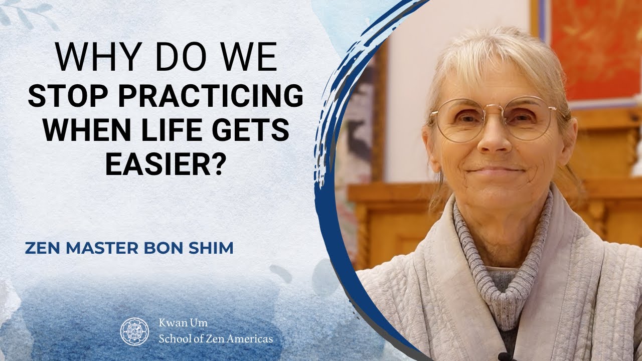 Why do we stop practicing when life gets easier?