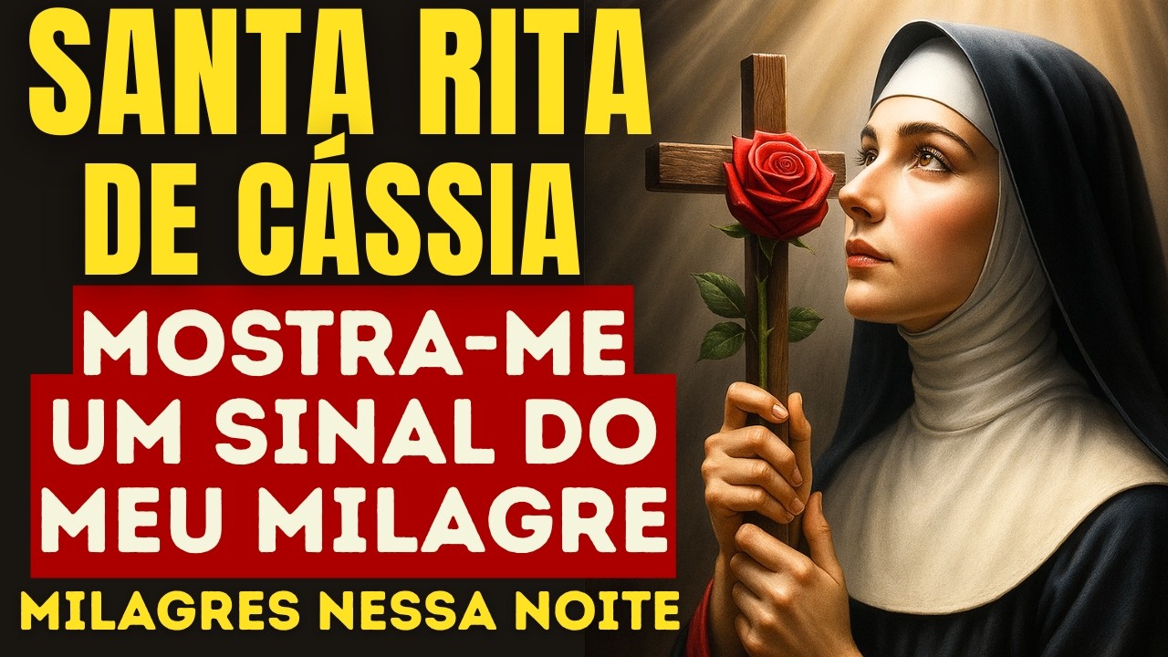 ORAÇÃO DA NOITE COM SANTA RITA 🌹 DURMA E VEJA DEUS AGIR NO SEU MILAGRE