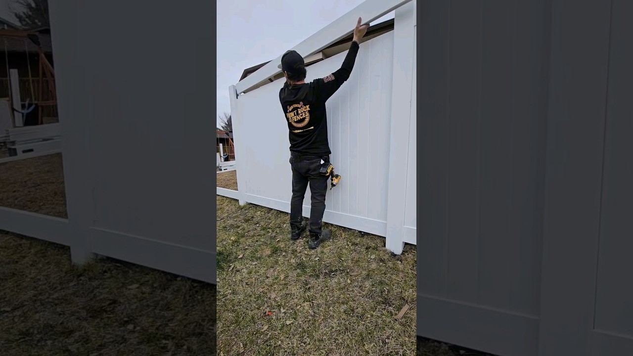 Installing a 6' White Vinyl Fence 