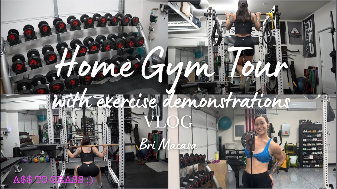 🐝 FITNESS JOURNEY | Home gym tour | Demonstrating movements | Aspiring Bikini Competitor