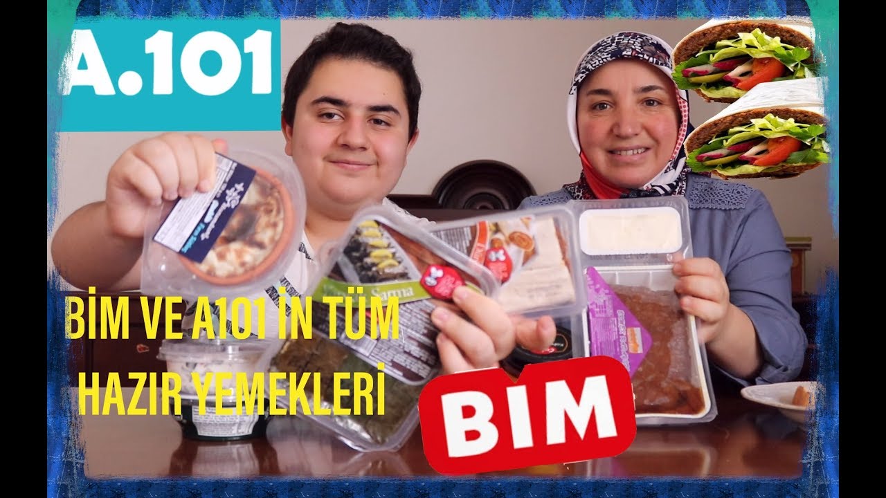 BİM VE A101,İN TÜM HAZIR YİYECEKLERİNİ DENEDİK NELER VAR NELER