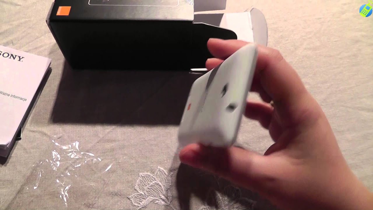 unboxing pl SONY XPERIA E C1505 White rozpakowanie po polsku