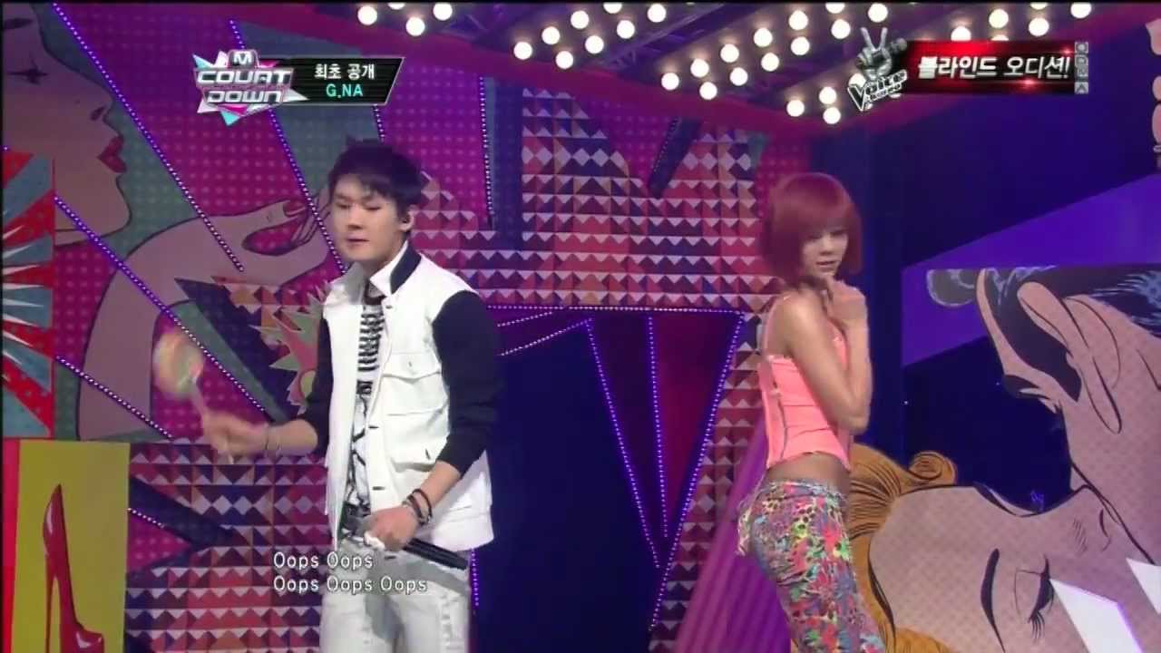 지나_Oops (Oops by G.Na @Mcountdown 2013.3.14)
