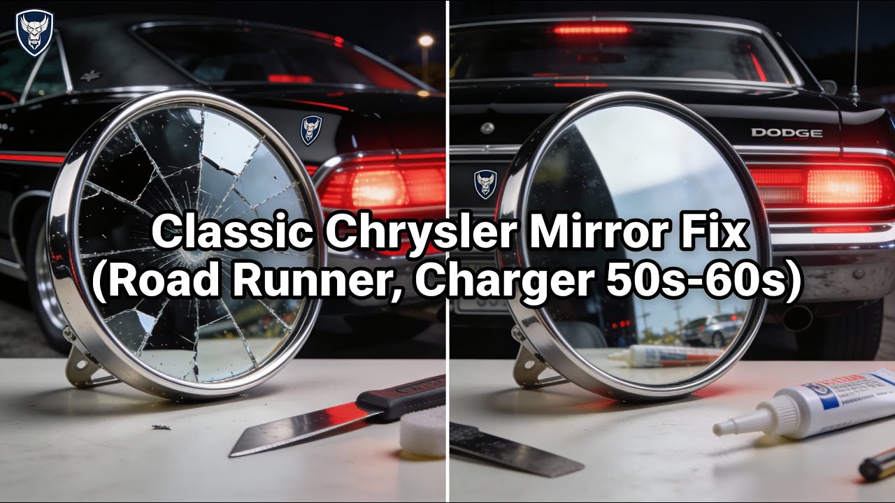 Classic Chrysler Mirror Repair: Road Runner, Charger, Dodge & Plymouth (1950s-1960s)