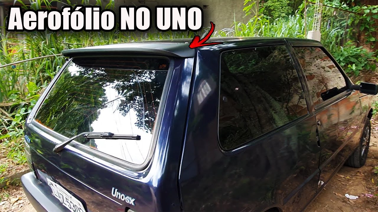 COLOCANDO AEROFÓLIO NO FIAT UNO MILLE