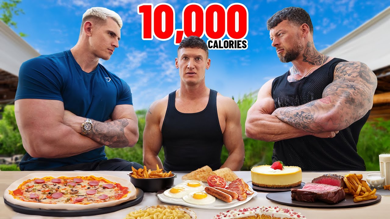 Eating Giant Bodybuilders 10,000 CALORIE Extreme Bulking Diet
