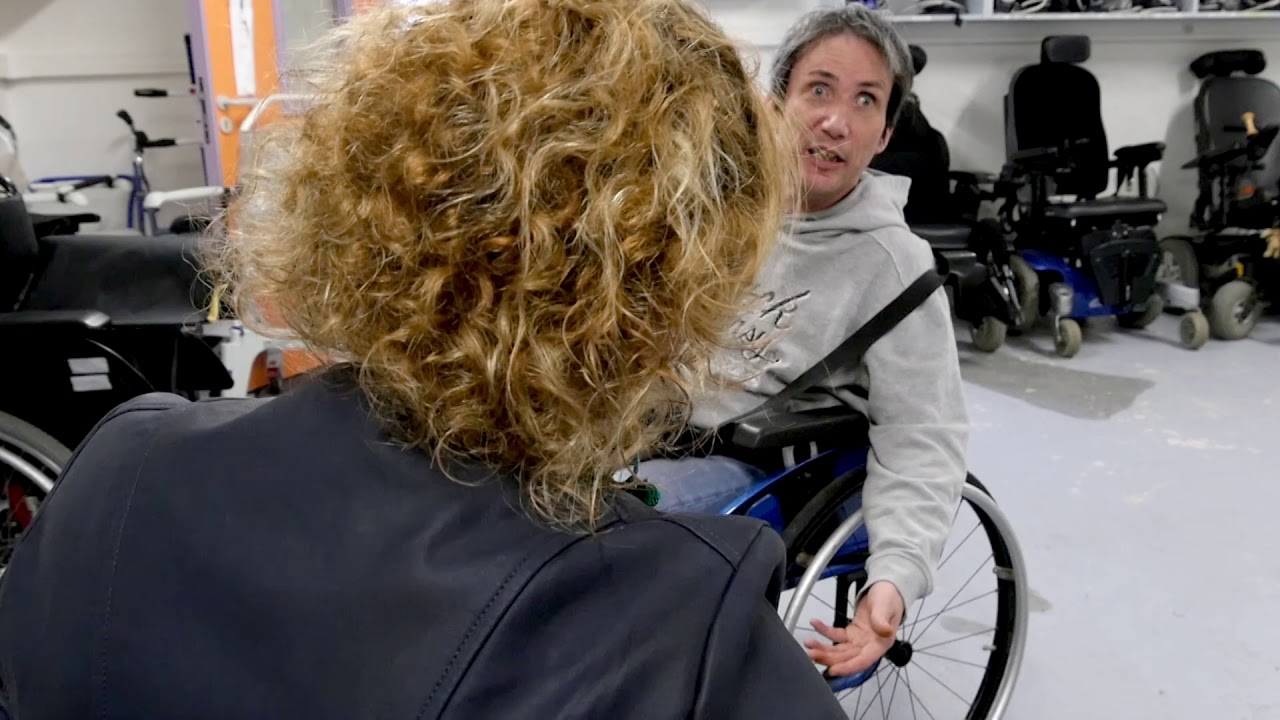 Parcours fauteuil avec Murielle