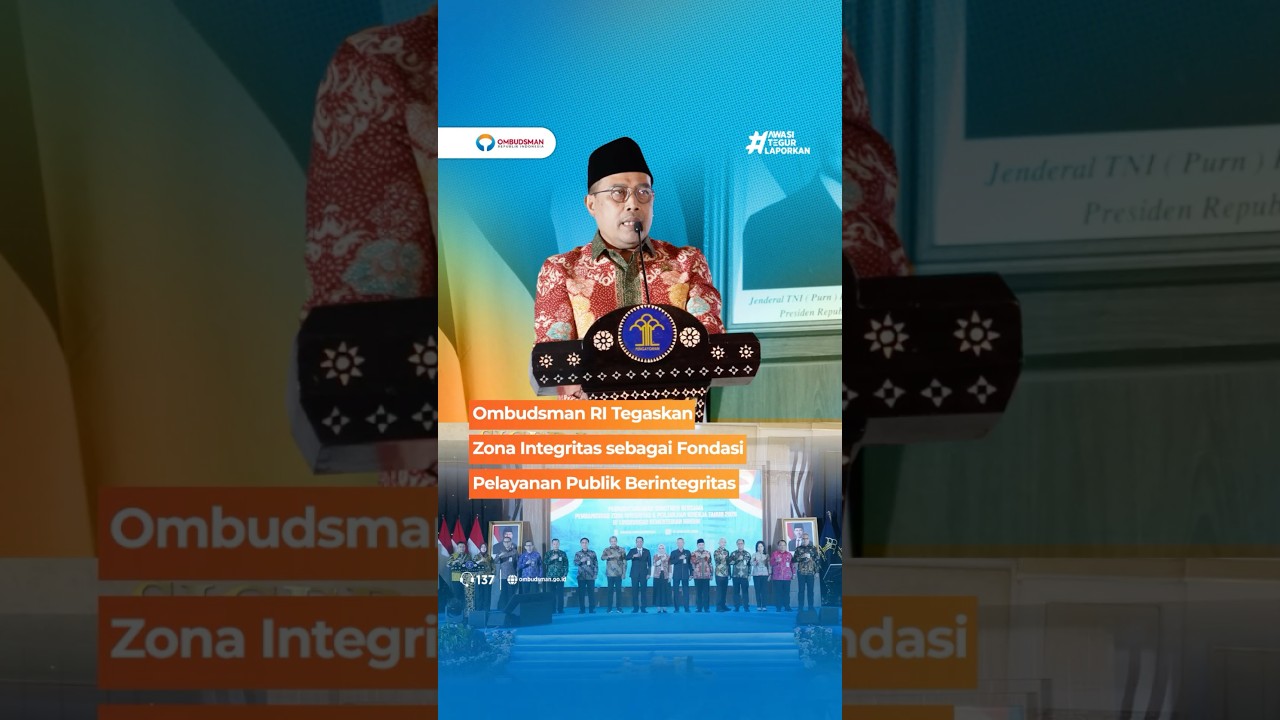 Ombudsman RI Tegaskan Zona Integritas sebagai Fondasi Pelayanan Publik Berintegritas