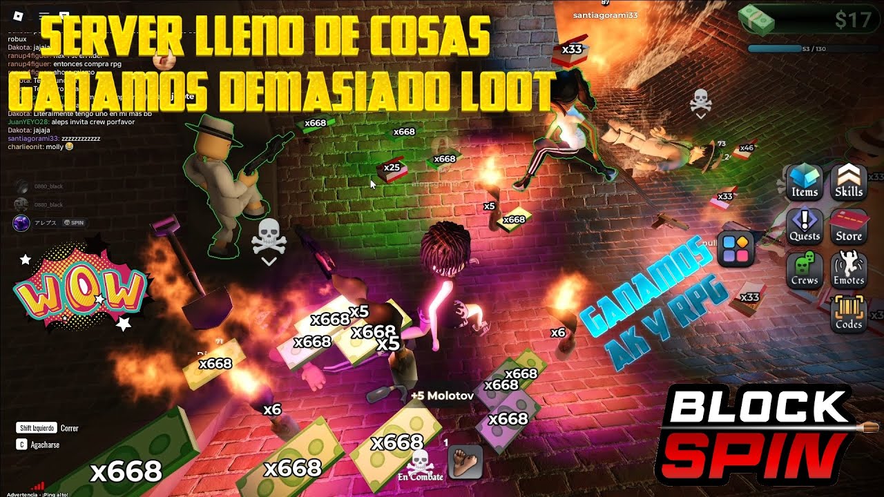 GANAMOS COSAS POR MONTONES 🔥en block spin 🤯RPG AK FREE💀