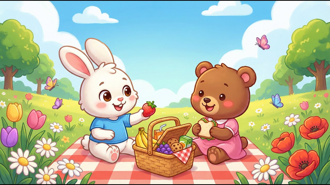 Pip & Lulu’s Picnic: A Story About Sharing for Toddlers | Preschool Learning Stories.#SharingForKids