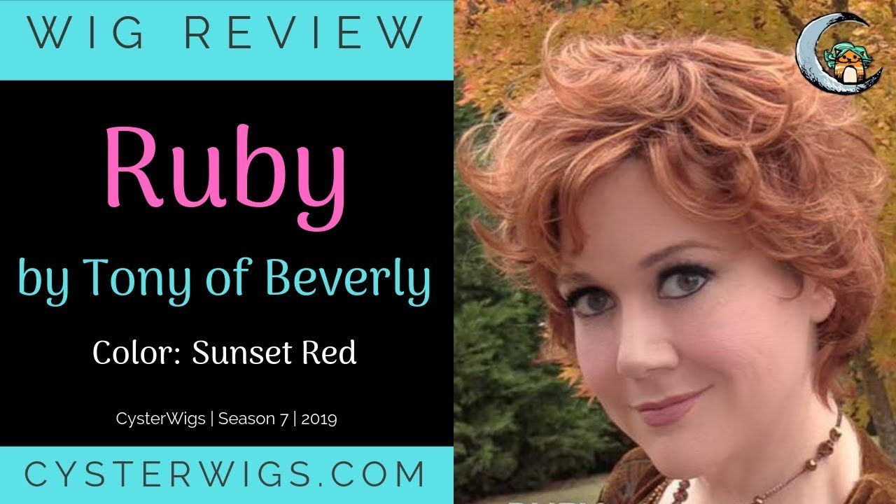 CysterWigs Wig Review: Ruby by Tony of Beverly, Color: Sunset Red [S7E1072 2019]