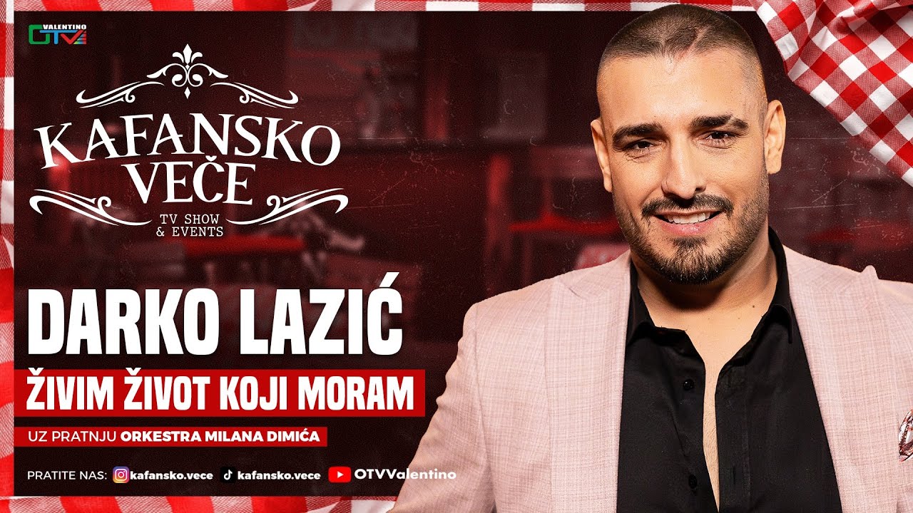 DARKO LAZIC - ZIVIM ZIVOT KOJI MORAM | UZIVO | ORK MILANA DIMICA | 2025 | KAFANSKO VECE