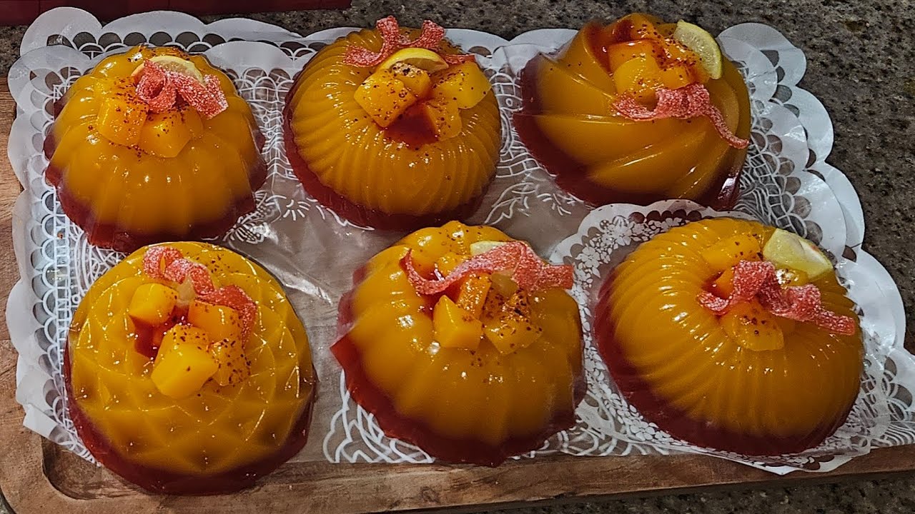 Gelatina Mango con Chamoy