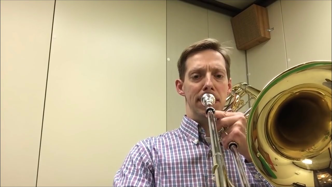 James Markey, bass trombonist, discusses legato (part 1)