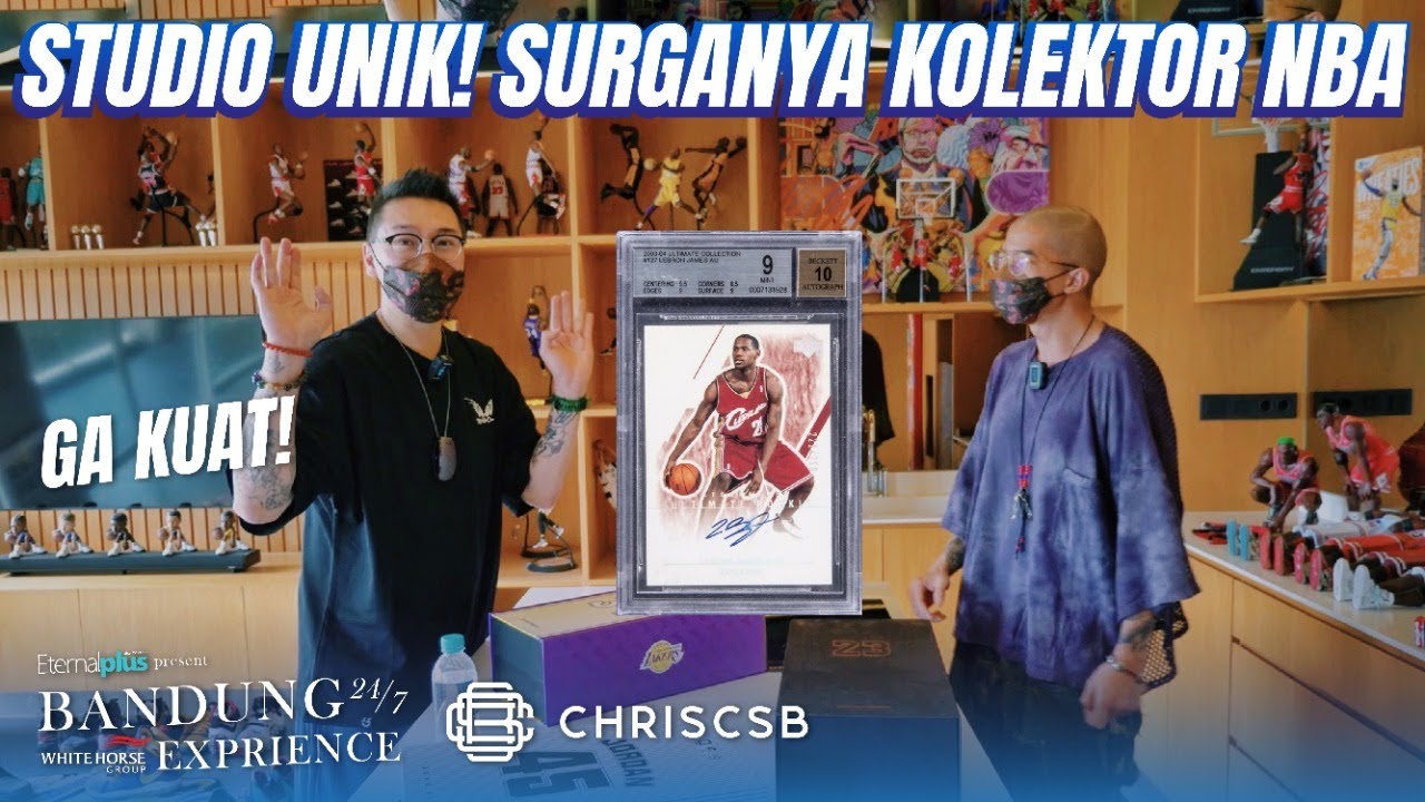 Studio Idaman Pecinta NBA! Koleksi Signed Lebron James Card, Air Jordan 1985, Enterbay Hot Toys