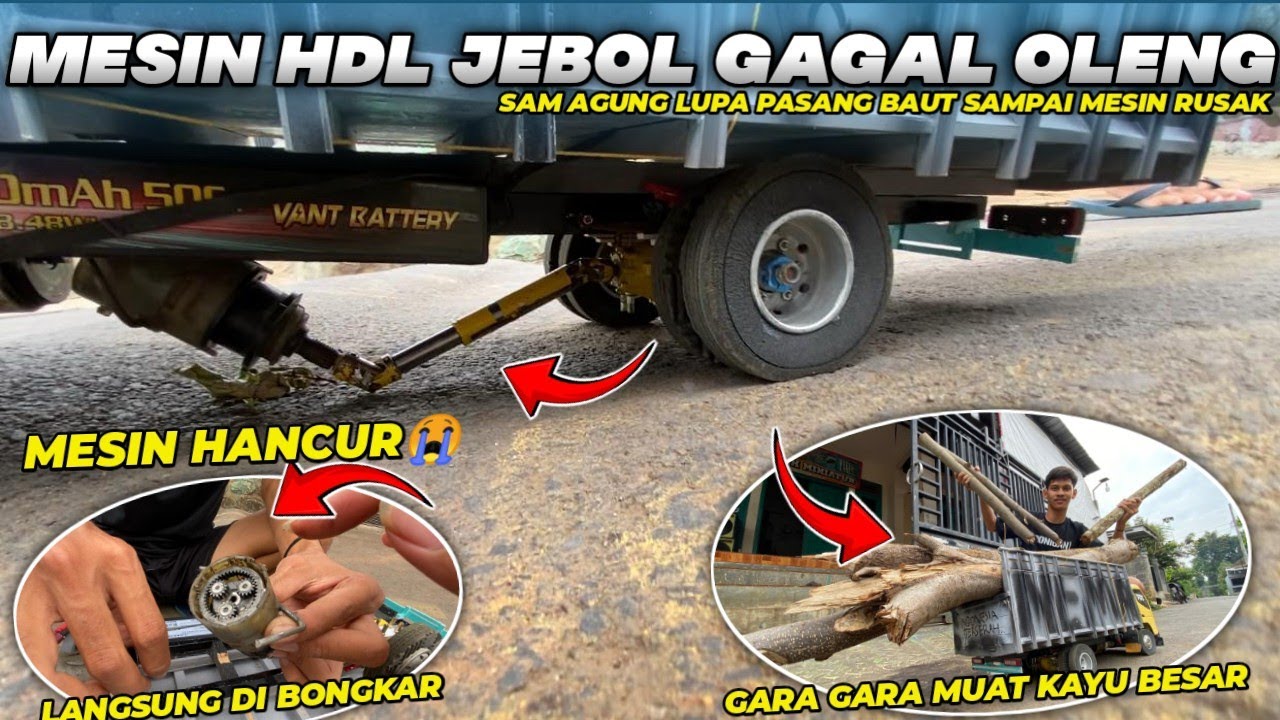 AUTO MASUK BENGKEL‼️RC HDL SAM AGUNG OLENG MUATAN BERAT SAMPAI GEARBOX PECAH